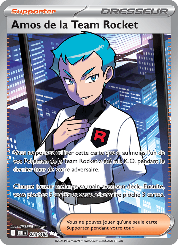 Amos de la Team Rocket 223/182 SR DRI (Français)