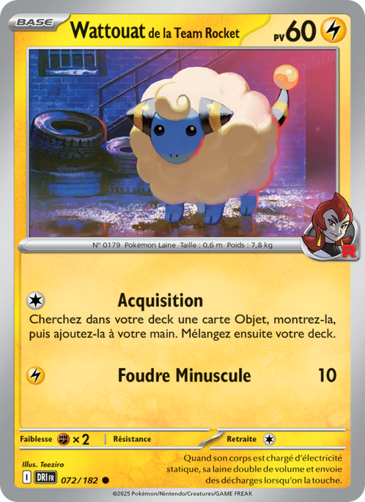 Team Rocket Flaaffy 072/182