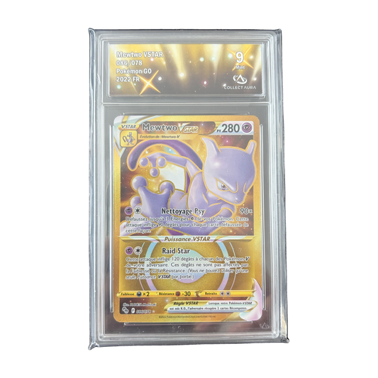 Mewtwo VSTAR 086/078 Pokemon GO or gradee Collect Aura 9